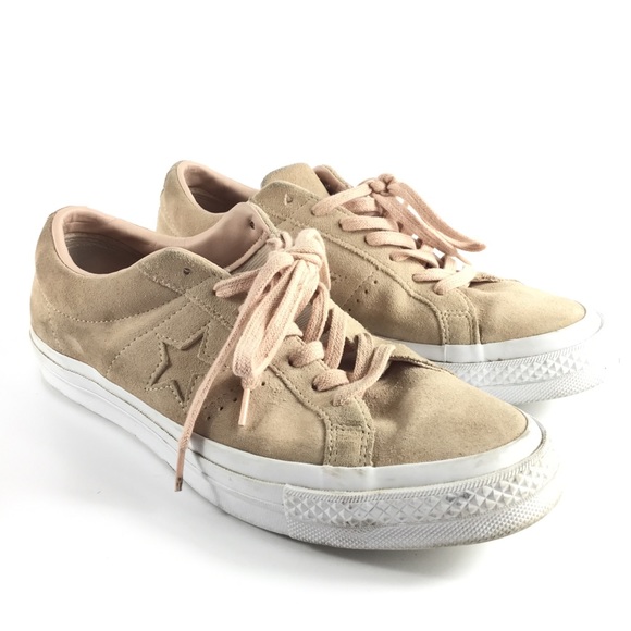 Converse One Star Blush Light Pink Suede Sneakers